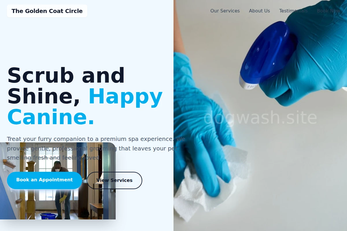 Premium Pet Grooming Website Design