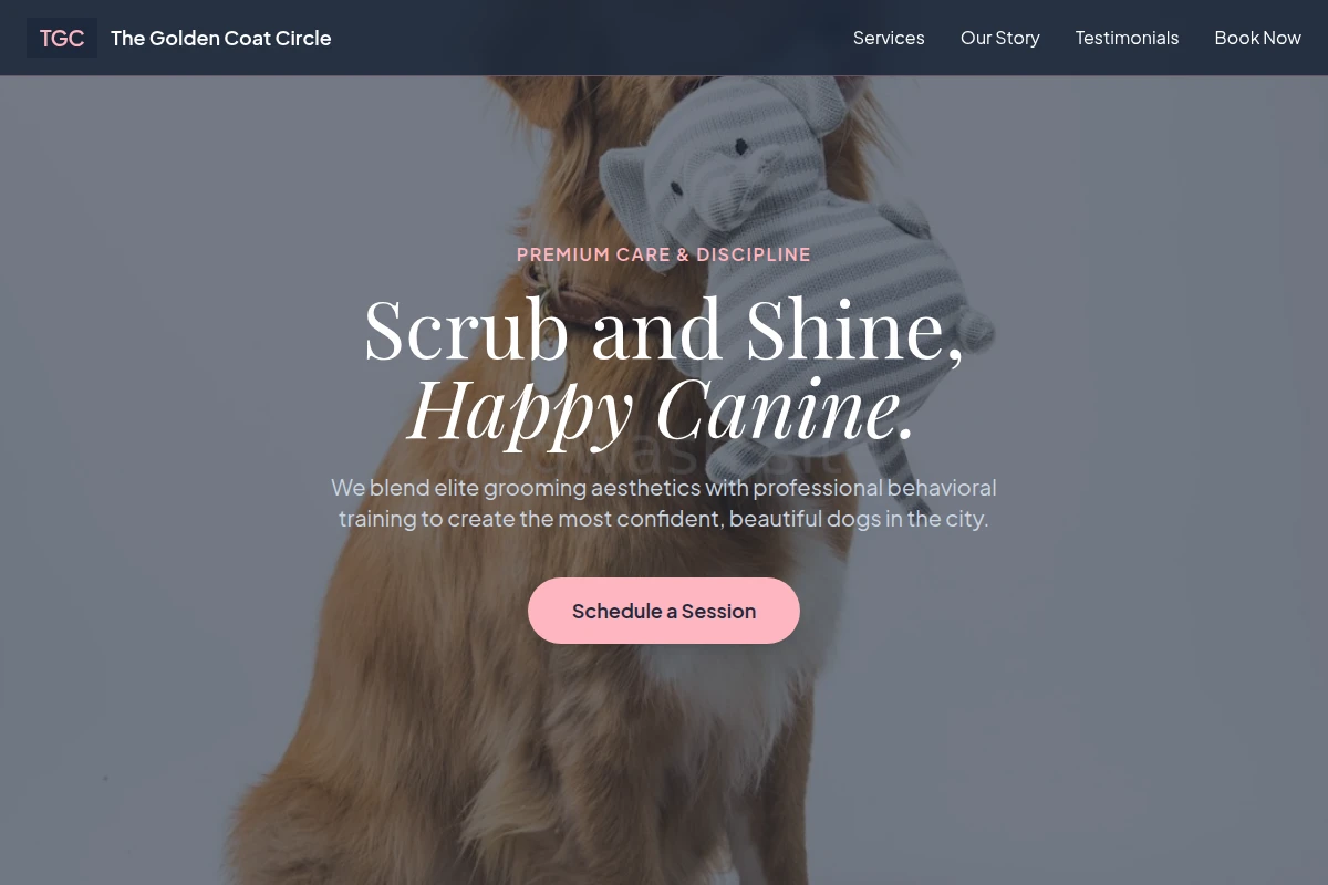Shampoo Dog Training